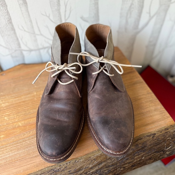 Cole Haan Williams Welt Leather Brown Men\'s Ankle Chukka Boots  Size 10.5